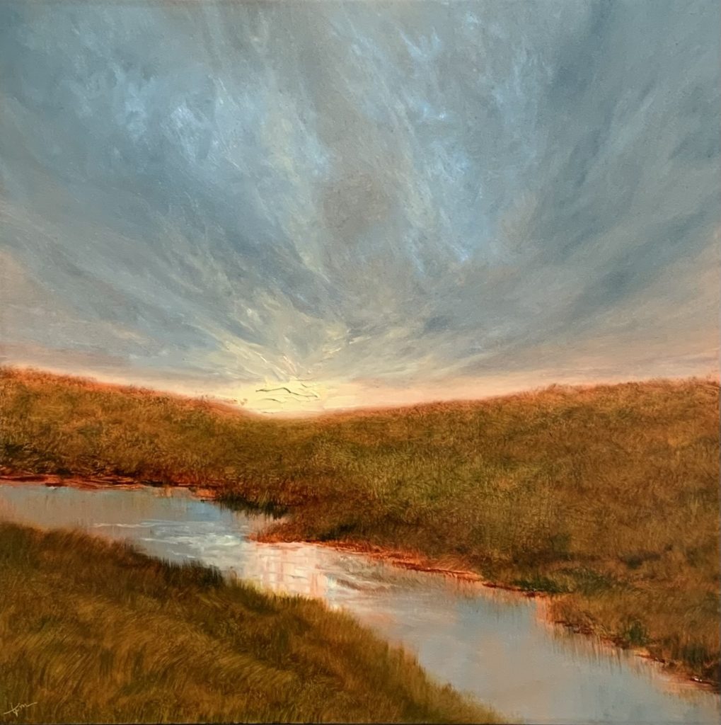 Original landscape oil painting by Tisha Mark, In-Between Times (Week 10, 52 Weeks of Finding Light Series), 12